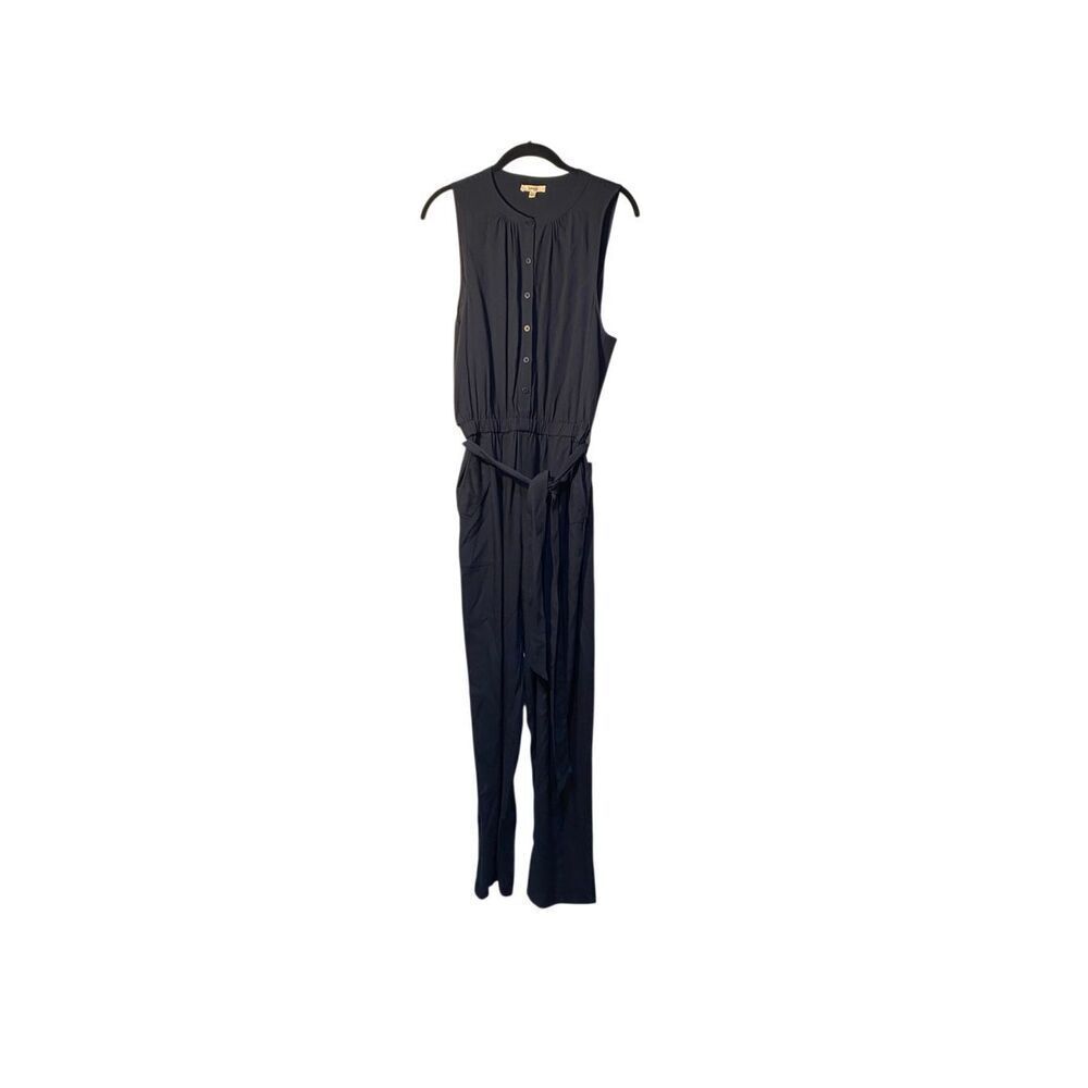 Splendid Colette women’s sleeveless Tie waist 100% lyocell jumpsuit L
